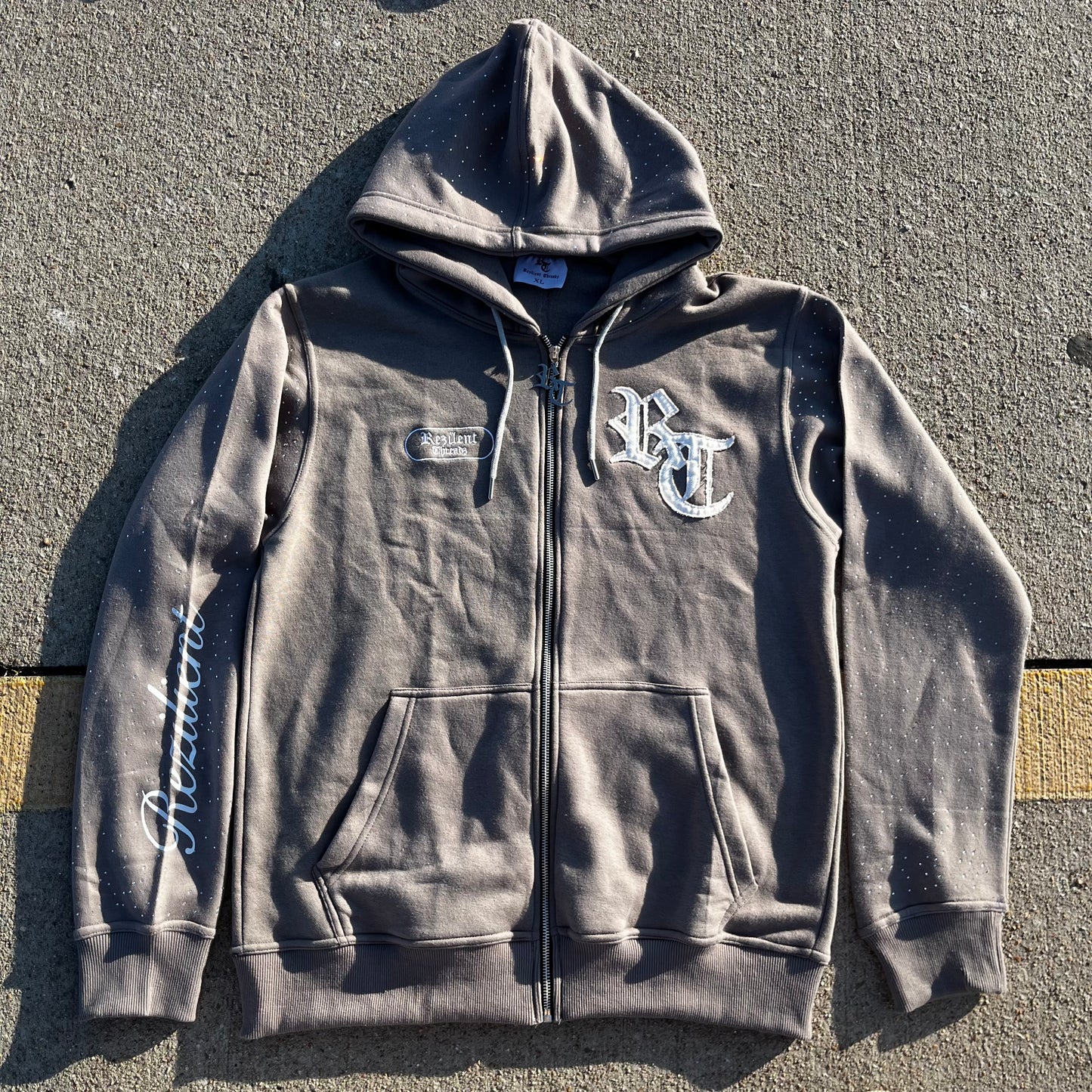 Rezilient Rhinestone ZipUp