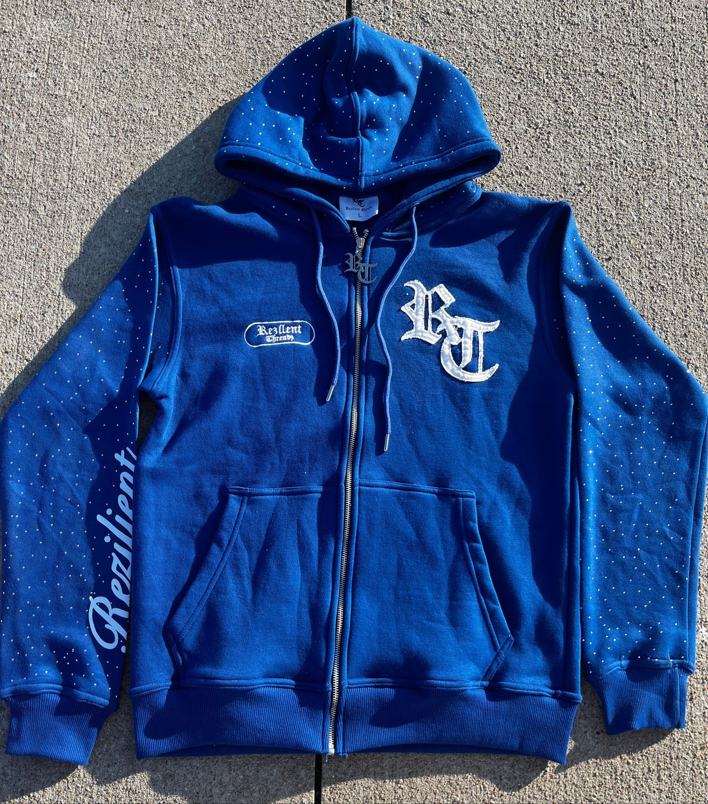 Rezilient Rhinestone ZipUp