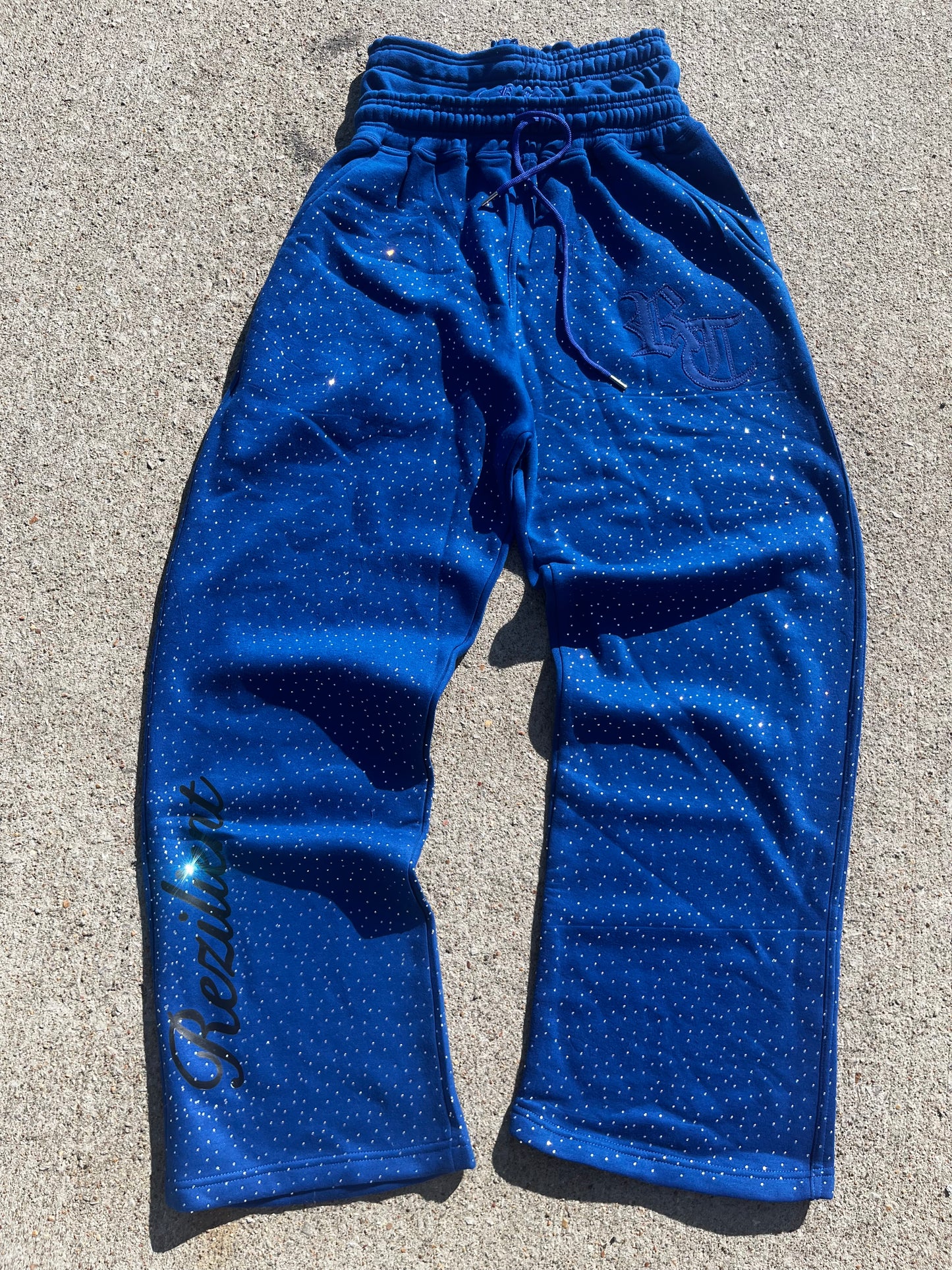 Rezilient Rhinestone Adjustable Band Sweats