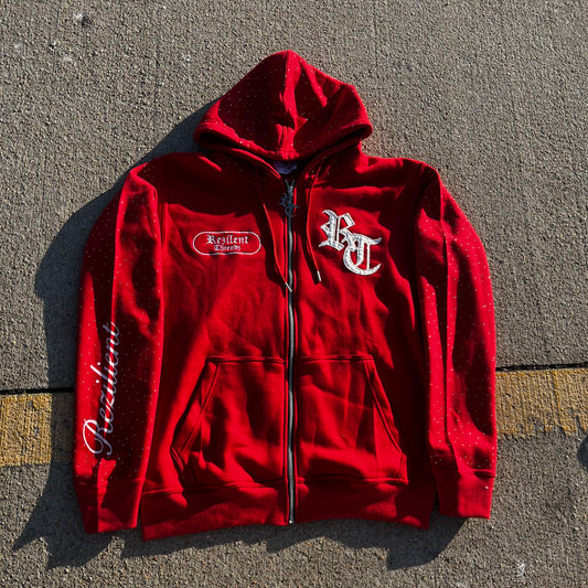 Rezilient Rhinestone ZipUp