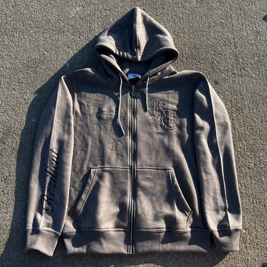 Rezilient Rhinestone ZipUp