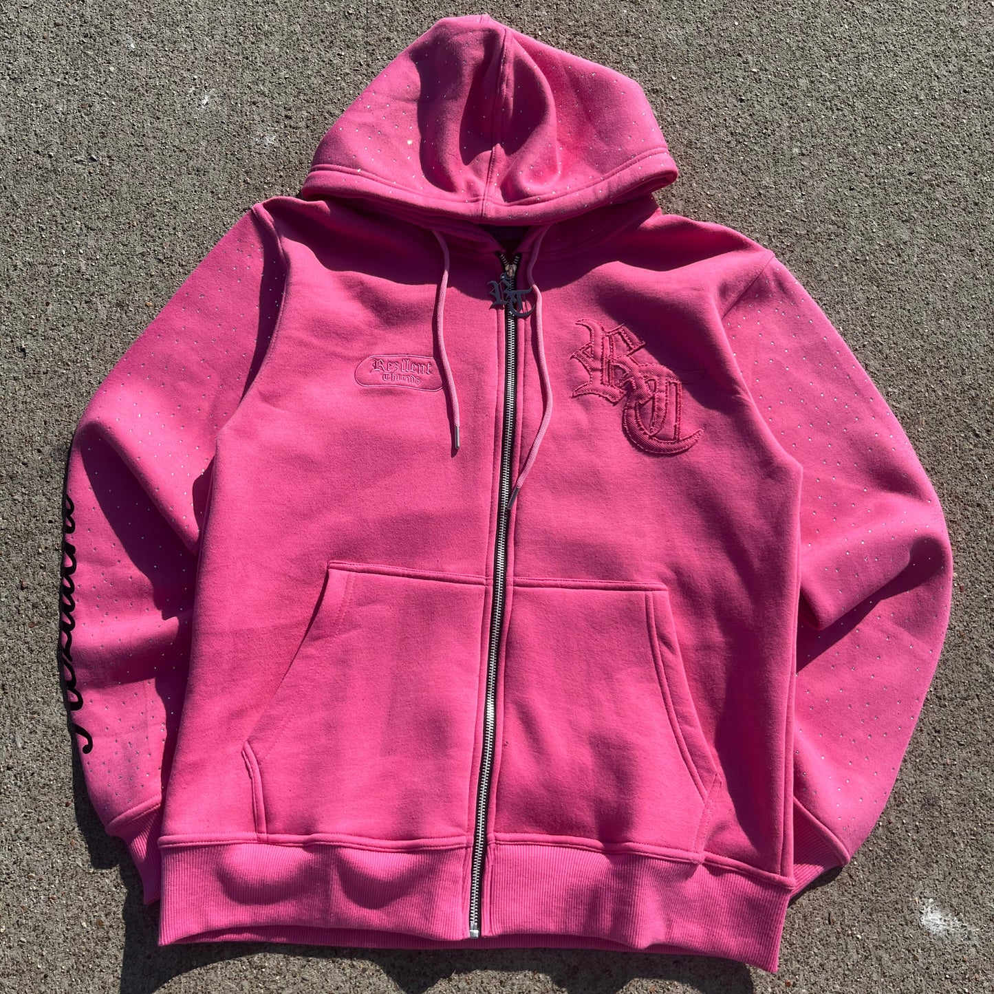 Rezilient Rhinestone ZipUp