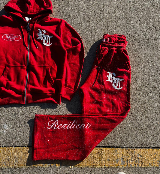 Rezilient Rhinestone Adjustable Band Sweats